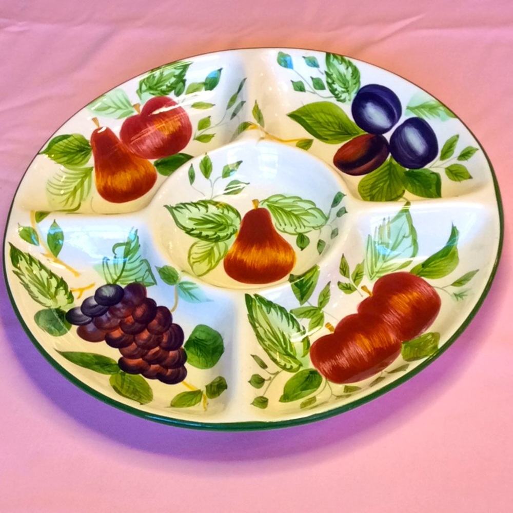 FINAL SALE PRICE Divided Fruit Platter